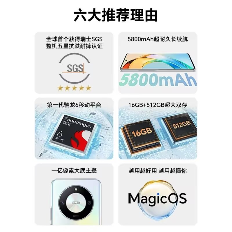 榮耀X50：超值之選！搭載驍龍6芯片，1.5K超清護(hù)眼屏，僅1249元！