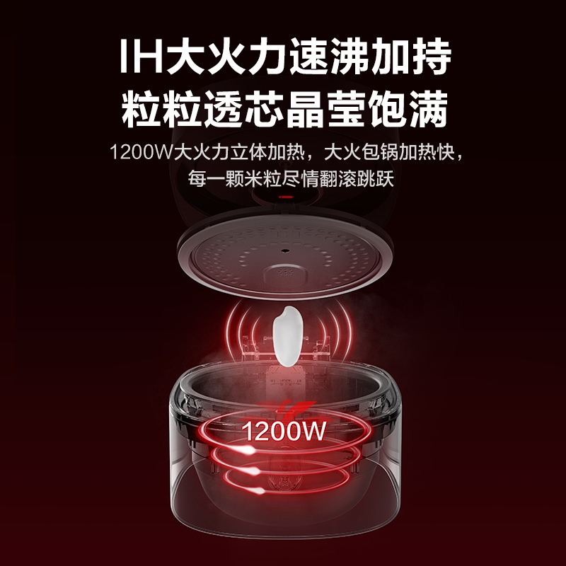 格力大松電飯煲家用多功能全自動煮飯鍋4L大容量智能IH加熱